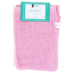 SET 4 GANTS TOILETTES 15X21CM