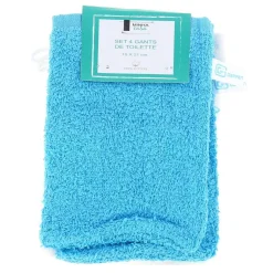 SET 4 GANTS TOILETTES 15X21CM