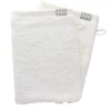SET 2 GANTS TOILETTE 15X21CM COTON BLANC
