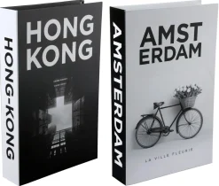 SET 2 LIVRES BOITES HONG KONG AMSTERDAM