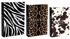 SET 3 LIVRES BOITES SAFARI SAUVAGE WILD