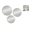 SET 3 MIROIRS DECO A SUSPENDRE OR METAL