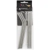 SET 6 PAILLES ET 1 GOUPILLON INOX