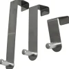 SET 3 PATERES ACIER INOXYDABLE POUR PORTE CHROME
