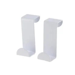 SET 2 PETITES PATERES ACIER INOXYDABLE A SUSPENDRE BLANC