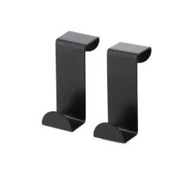 SET 2 PETITES PATERES ACIER INOXYDABLE A SUSPENDRE NOIR