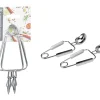 SET 2 PINCES A ESCARGOTS INOX