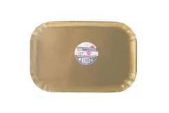 SET 2 PLATEAUX DE PRESENTATION DORE 24X33CM