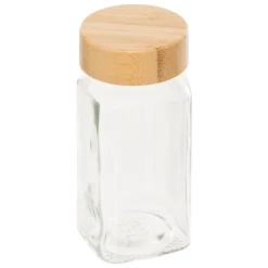 SET 6 POTS EPICES VERRE BAMBOU