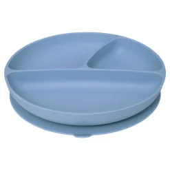 SET REPAS SILICONE BLEU