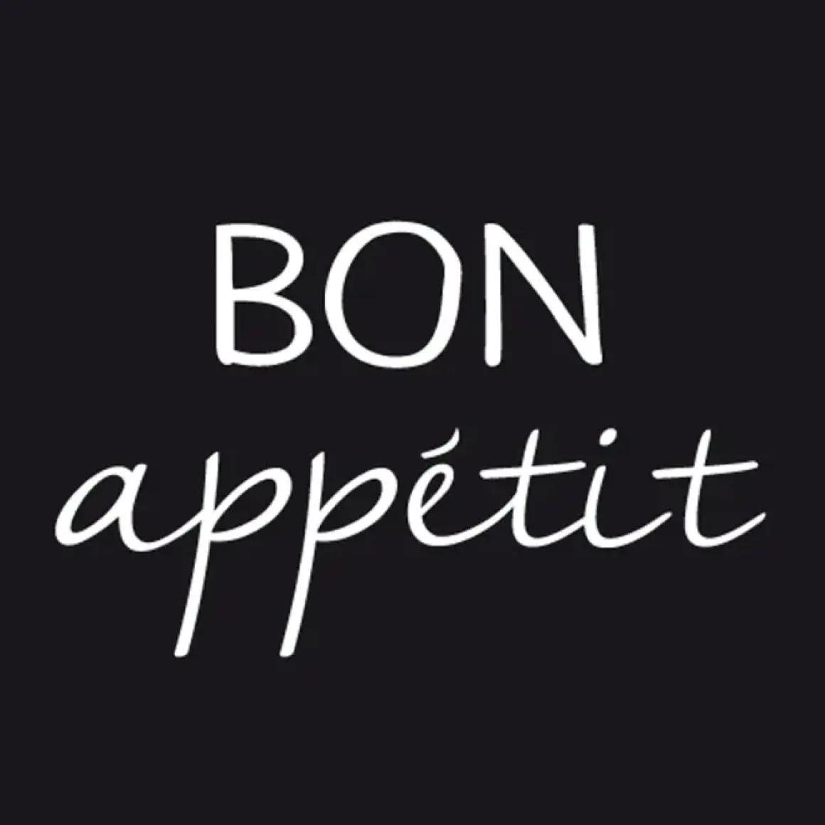 SET 20 SERVIETTES BON APPETIT 33X33CM