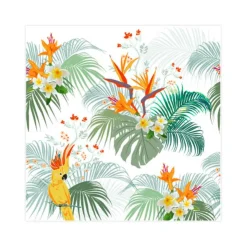 SET 20 SERVIETTES COCKTAIL 3 PLIS 25X25CM PARADIS
