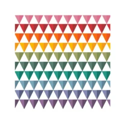 SET 20 SERVIETTES COCKTAIL 3 PLIS 25X25CM ARC GEO