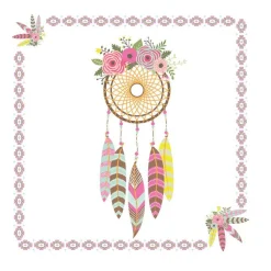SET 20 SERVIETTES DREAM 33X33CM