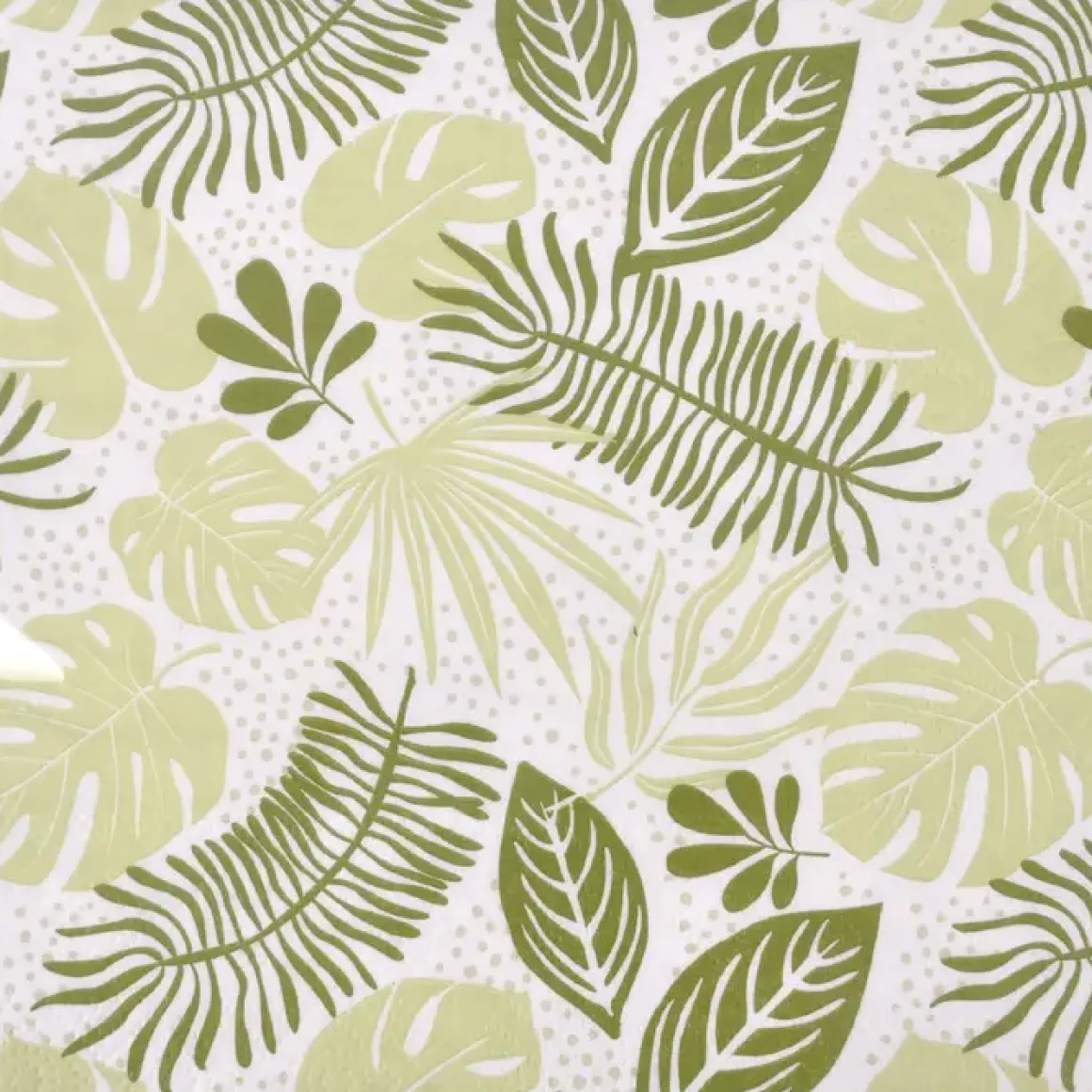 SET 20 SERVIETTES FEUILLE 33X33CM