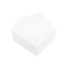 SET 40 SERVIETTES MICRO BLANC 25X25CM