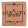 SET 20 SERVIETTES PAPIER 3 PLIS 33X33CM BISTROT