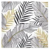 SET 20 SERVIETTES 3 PLIS FEUILLAGE FESTIF 33X33CM