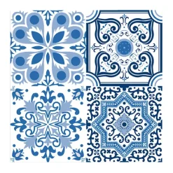 SET 20 SERVIETTES ZELLIGE 33X33CM