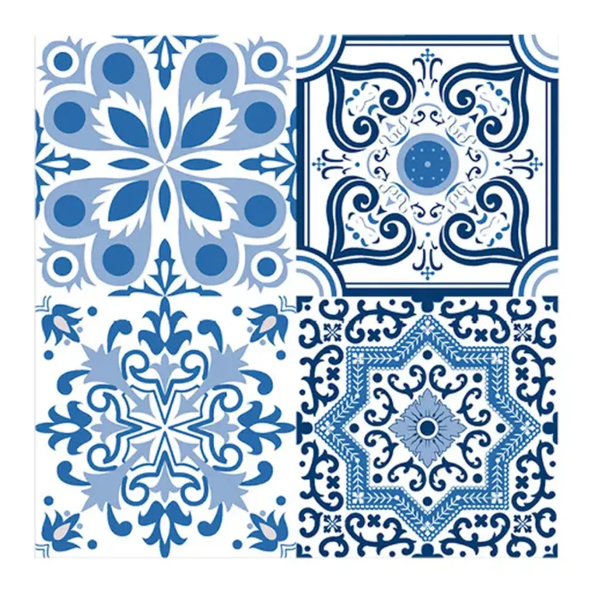 SET 20 SERVIETTES ZELLIGE 33X33CM
