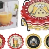 SET 4 SOUS VERRE BIERE DOLOMITE 11CM