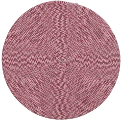 SET TABLE COTON ROUGE D.38CM