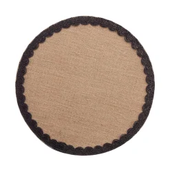 SET TABLE D.38CM JUTE UNI DARLA NOIR