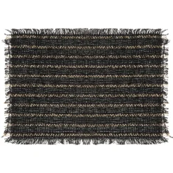 SET TABLE JUTE NOIR 45X30CM
