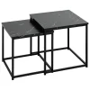 SET 2 TABLES CAFE JONES NOIR