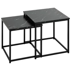 SET 2 TABLES CAFE JONES NOIR