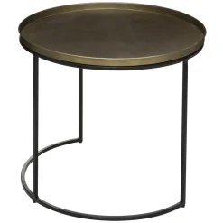 SET 2 TABLES CAFE METAL BASILE