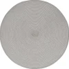 SET TABLE TRESSE ROND GRIS CLAIR
