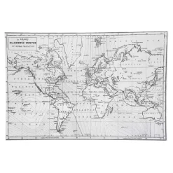 SET TABLE VINYL PLANISPHERE D.45X30CM