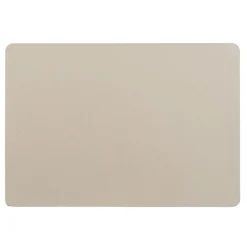 SET TABLE 30X43CM IMITATION CUIR BERGAME CREME