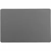 SET TABLE 30X43CM IMITATION CUIR BERGAME GRIS