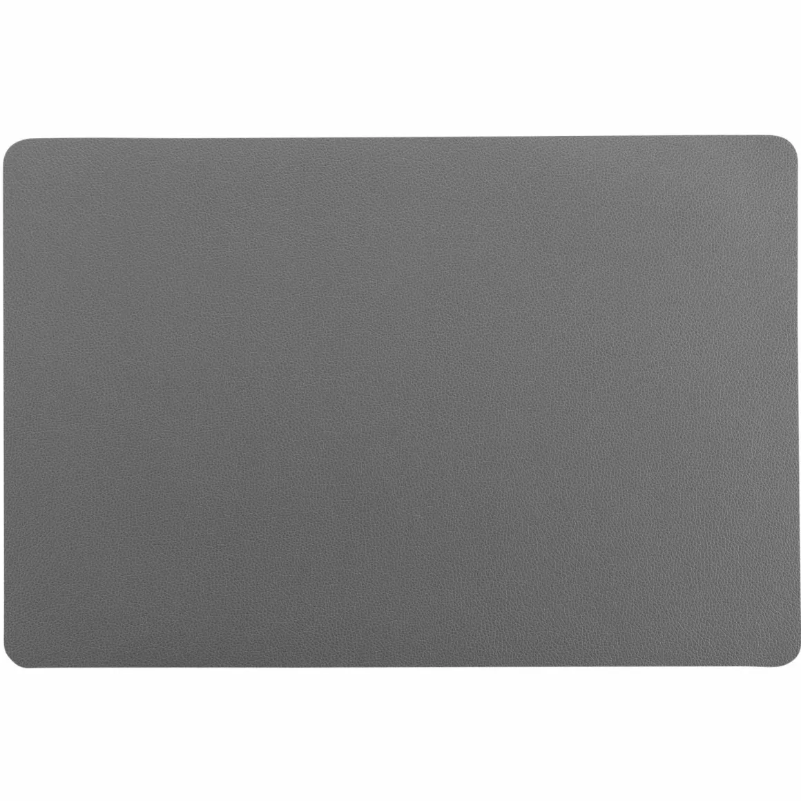 SET TABLE 30X43CM IMITATION CUIR BERGAME GRIS