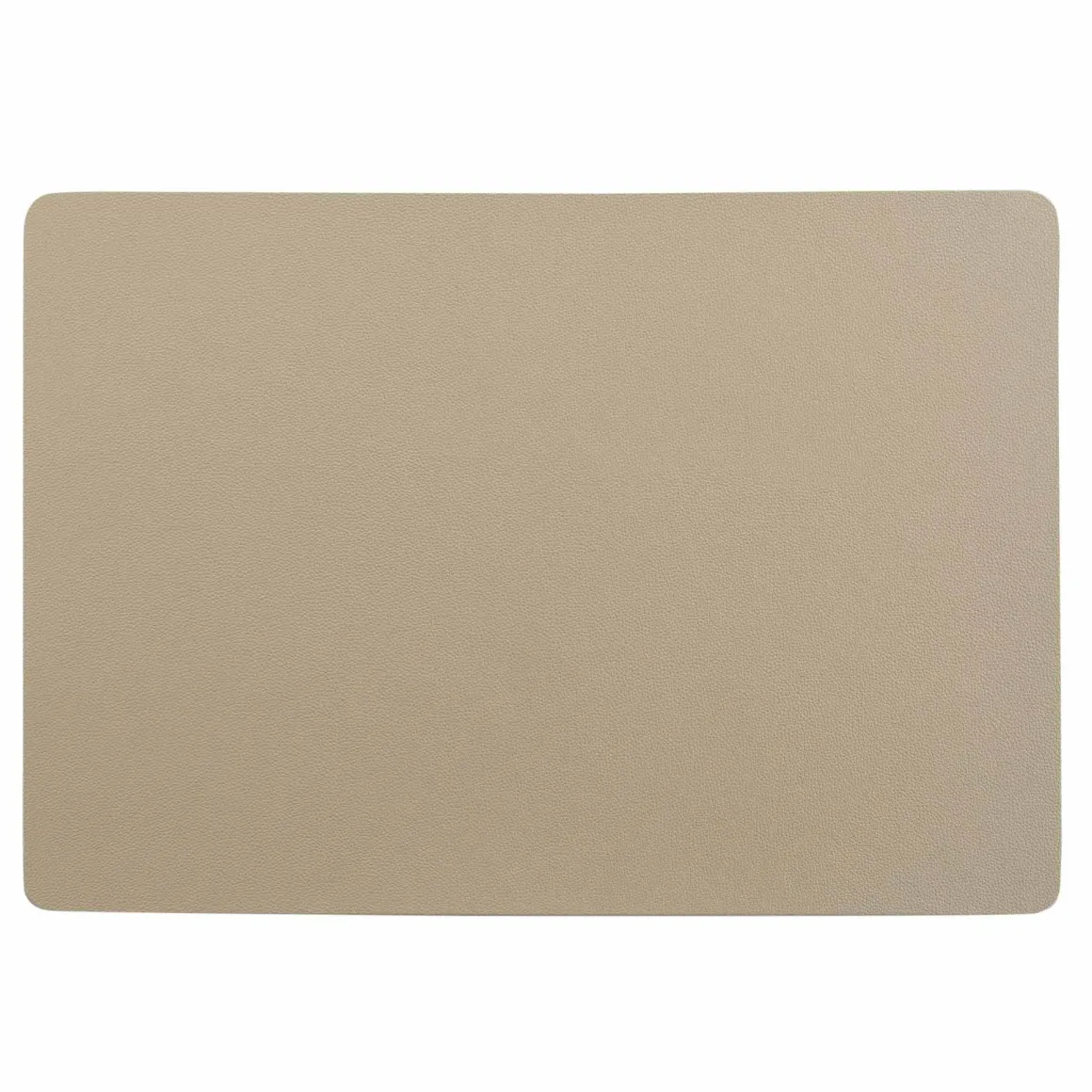 SET TABLE 30X43CM IMITATION CUIR BERGAME NATUREL