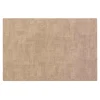 SET TABLE 30X45CM IMITATION CUIR MARLON BEIGE