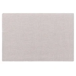 SET TABLE 30X45CM IMITATION CUIR MARLON BLANC
