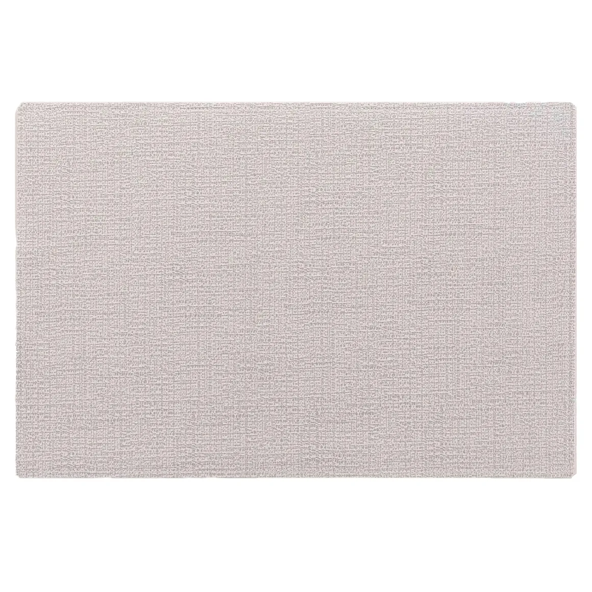 SET TABLE 30X45CM IMITATION CUIR MARLON BLANC