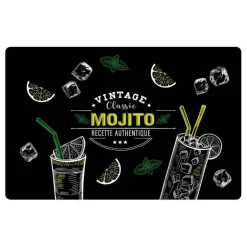 SET TABLE 28.5X44CM POLYPROPYLENE OPAQUE MOJITO