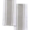 SET 2 TORCHONS LENA 50X70CM COTON POLYESTER BEIGE