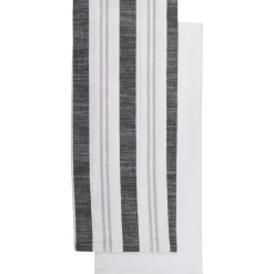 SET 2 TORCHONS LEWIS 50X70CM COTON NOIR