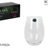 SET 6 VERRES CRISTAL DE BOHEME CLARA 560ML