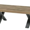 SIMON TABLE BASSE 130X68X54CM PIED X