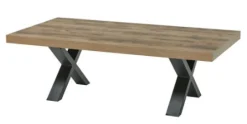 SIMON TABLE BASSE 130X68X54CM PIED X