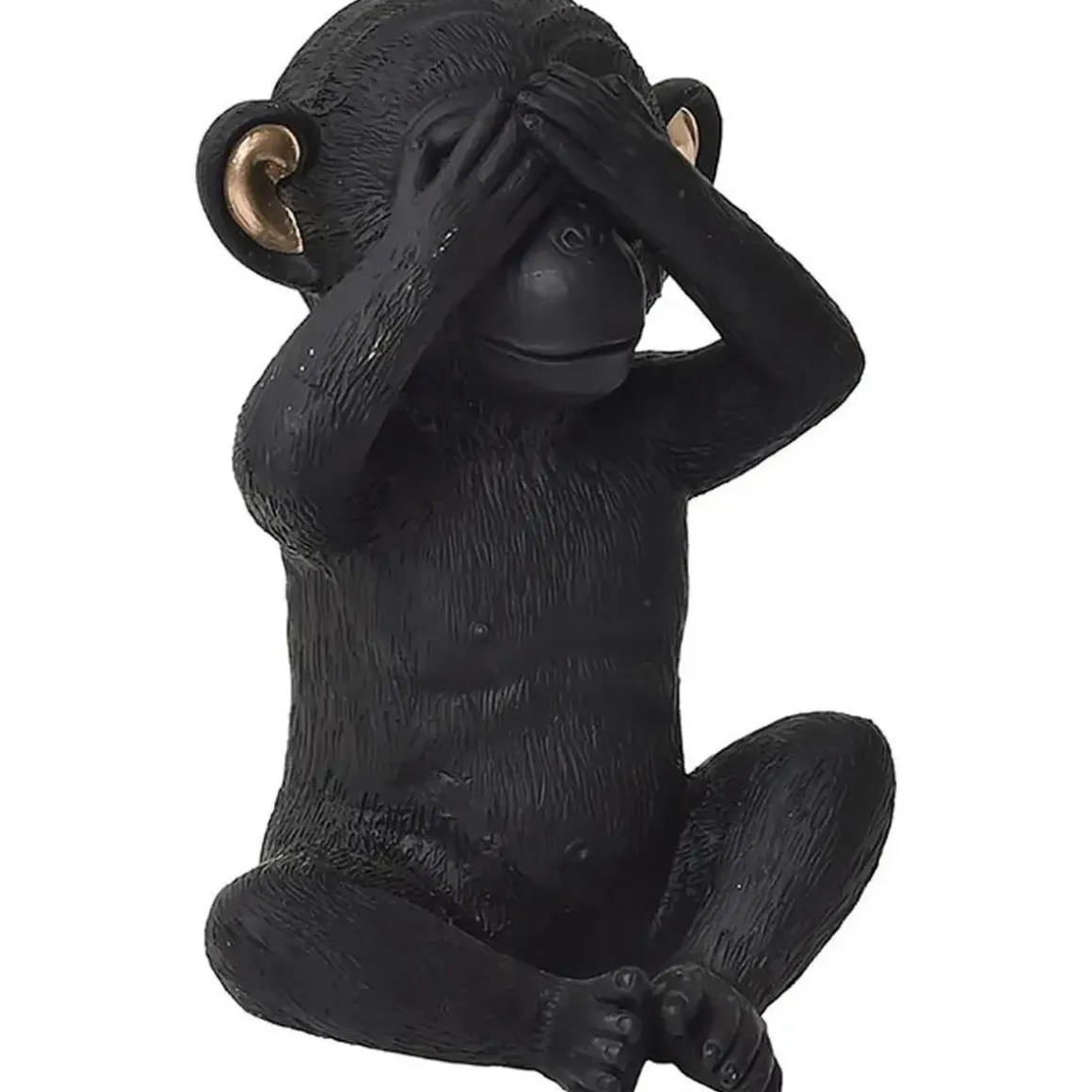 SINGE DE LA SAGESSE VUE NOIR OR