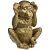 SINGE SAGESSE RESINE OR OREILLE H.17CM