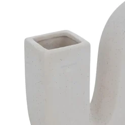 SOLIFLORE CERAMIQUE OLME BLANC H.20CM