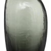 SOLIFLORE IRREGULIER VERRE GRIS H.20CM